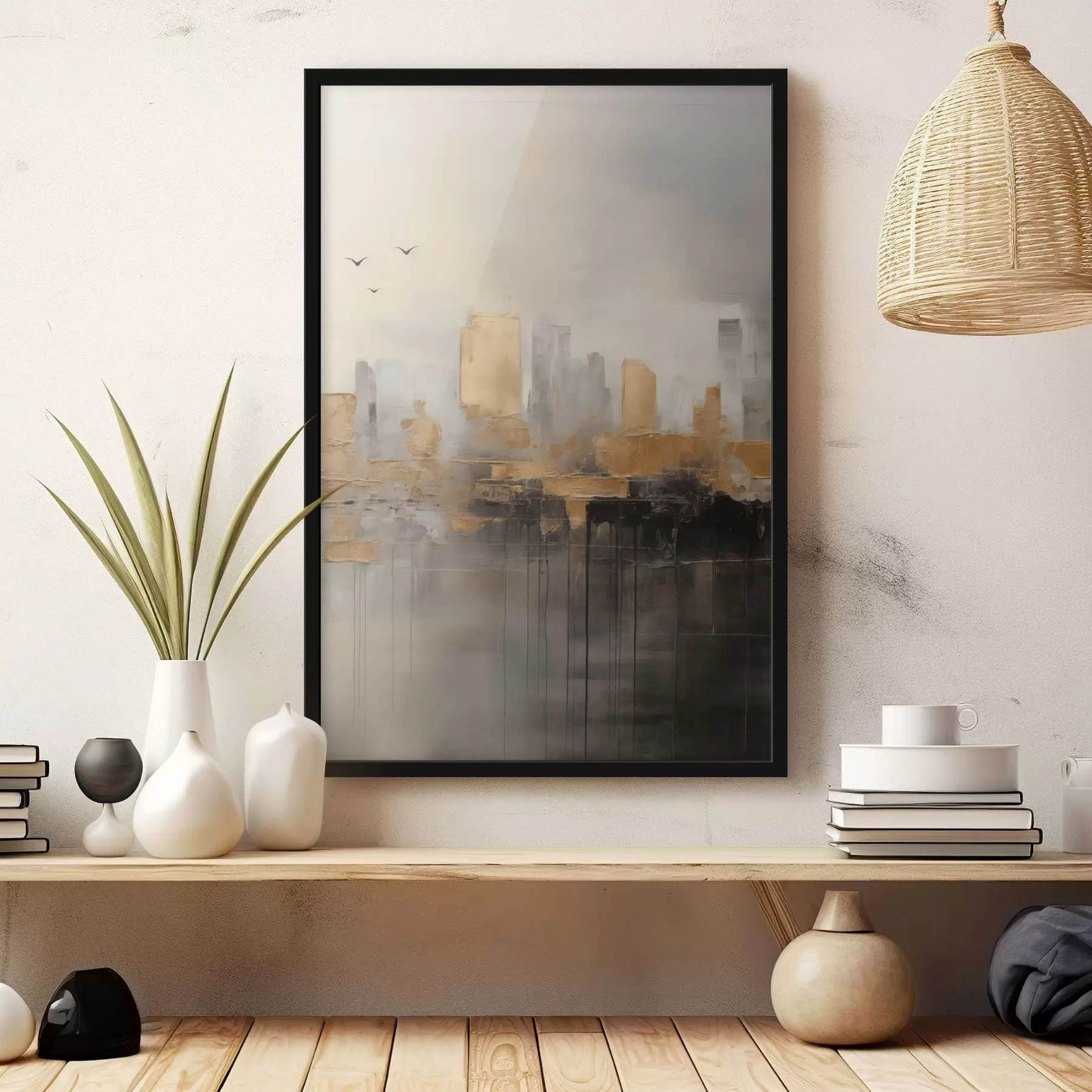 Papier peint Une ville aux nuances tranquilles f47673