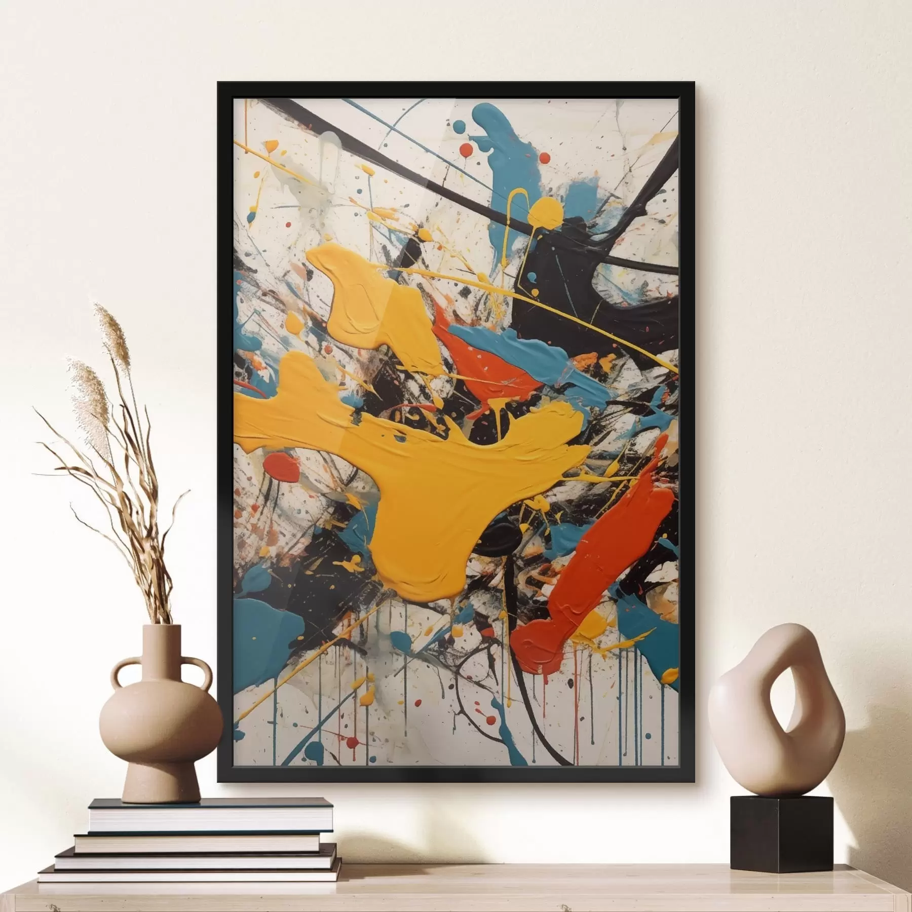 Papier peint Peintures multicolores f47684