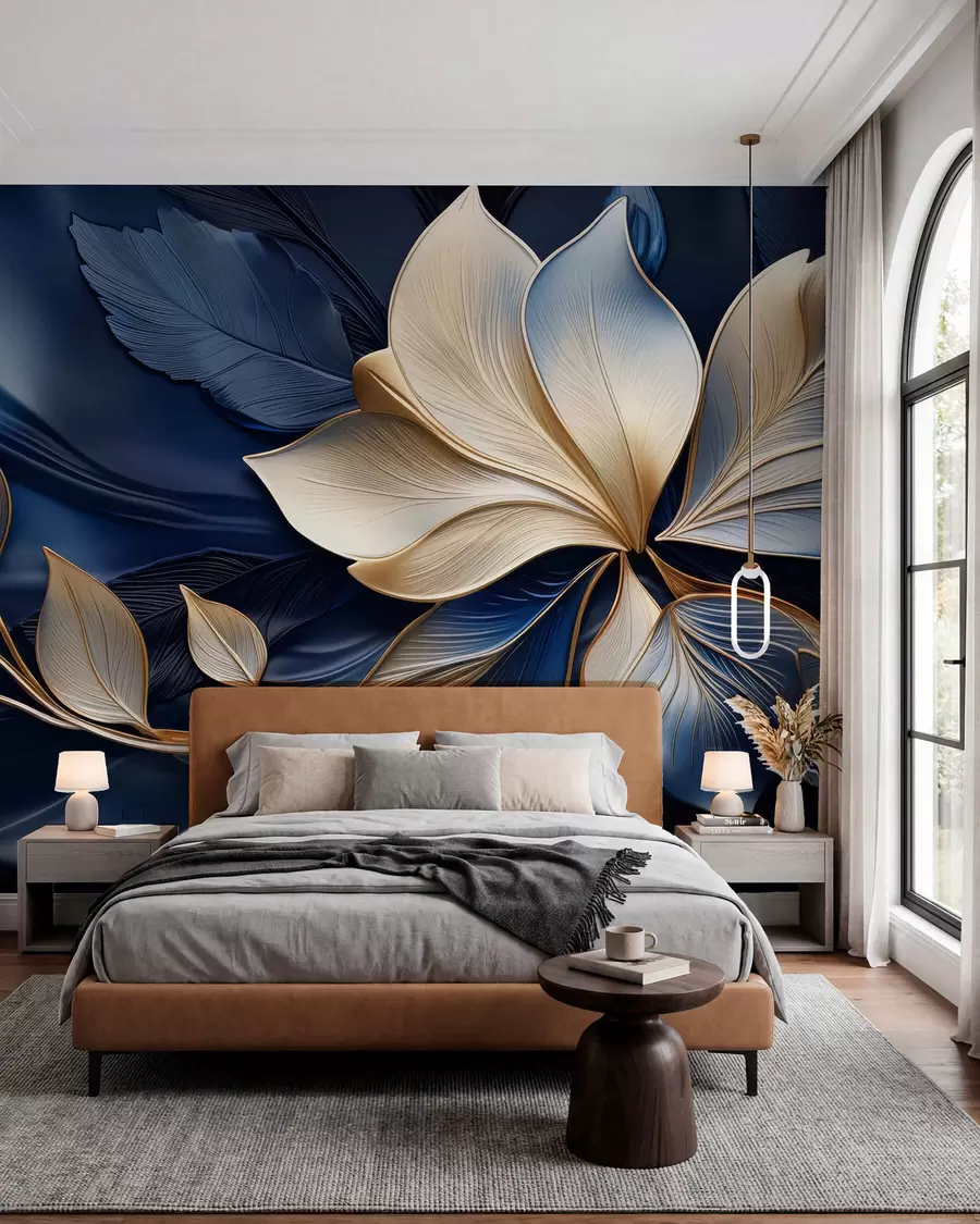 Papier peint Harmonie bleue w05012