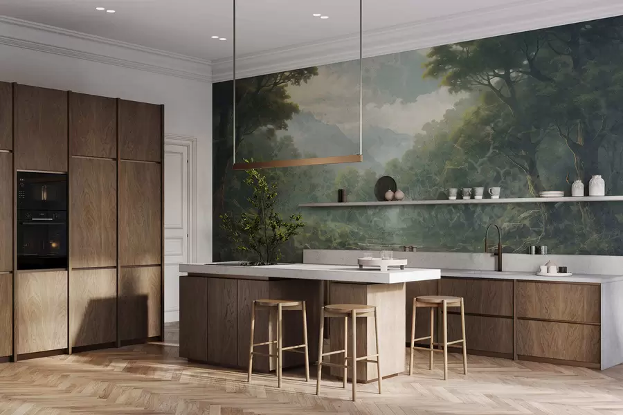 Papier peint Silence de la forêt w05171