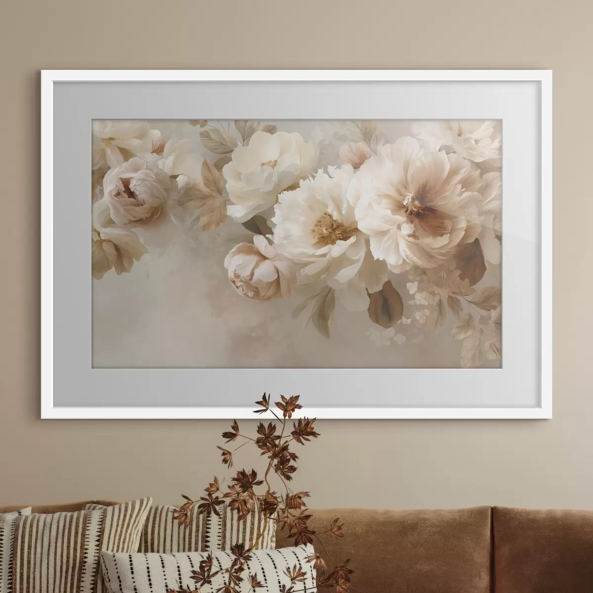 Poster Grandes fleurs de pivoine f47702