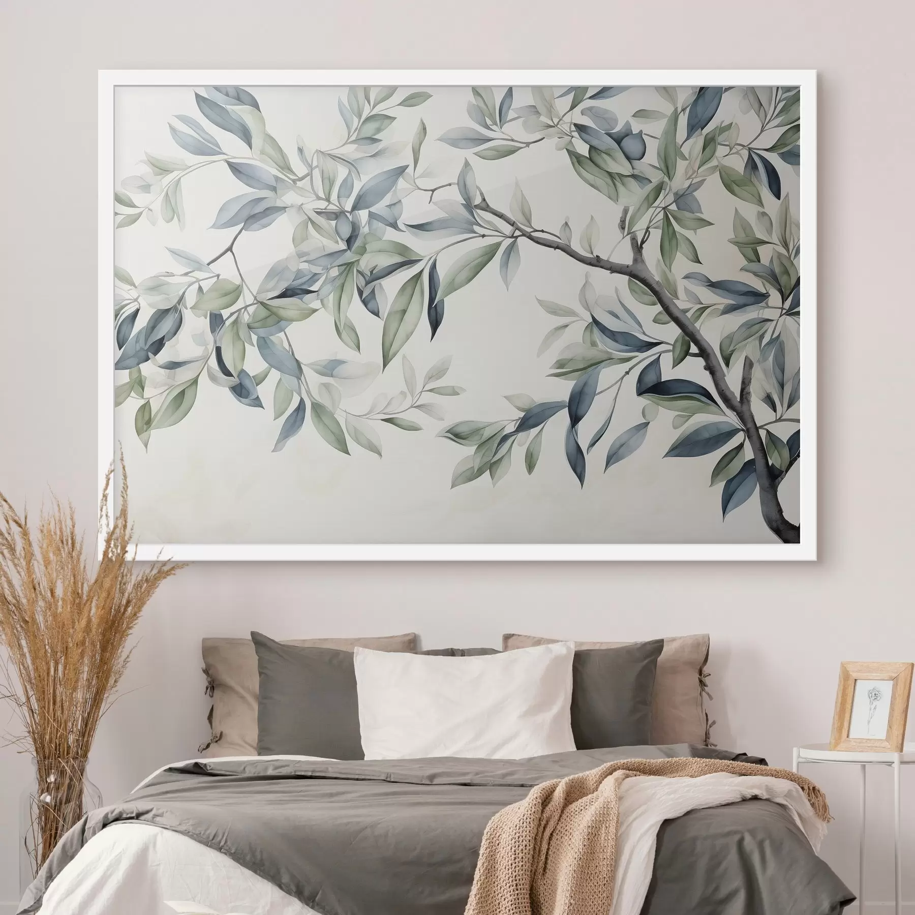Papier peint Branche d'arbre, peinture à l'aquarelle f47704