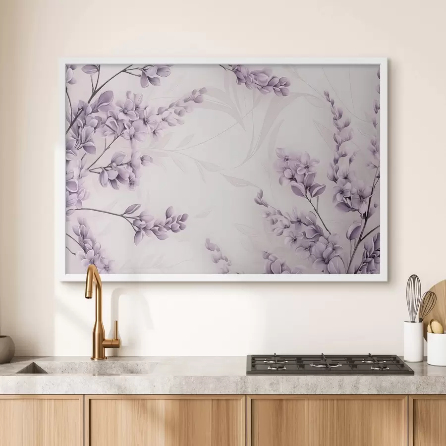 Papier peint Branches de lavande f47706