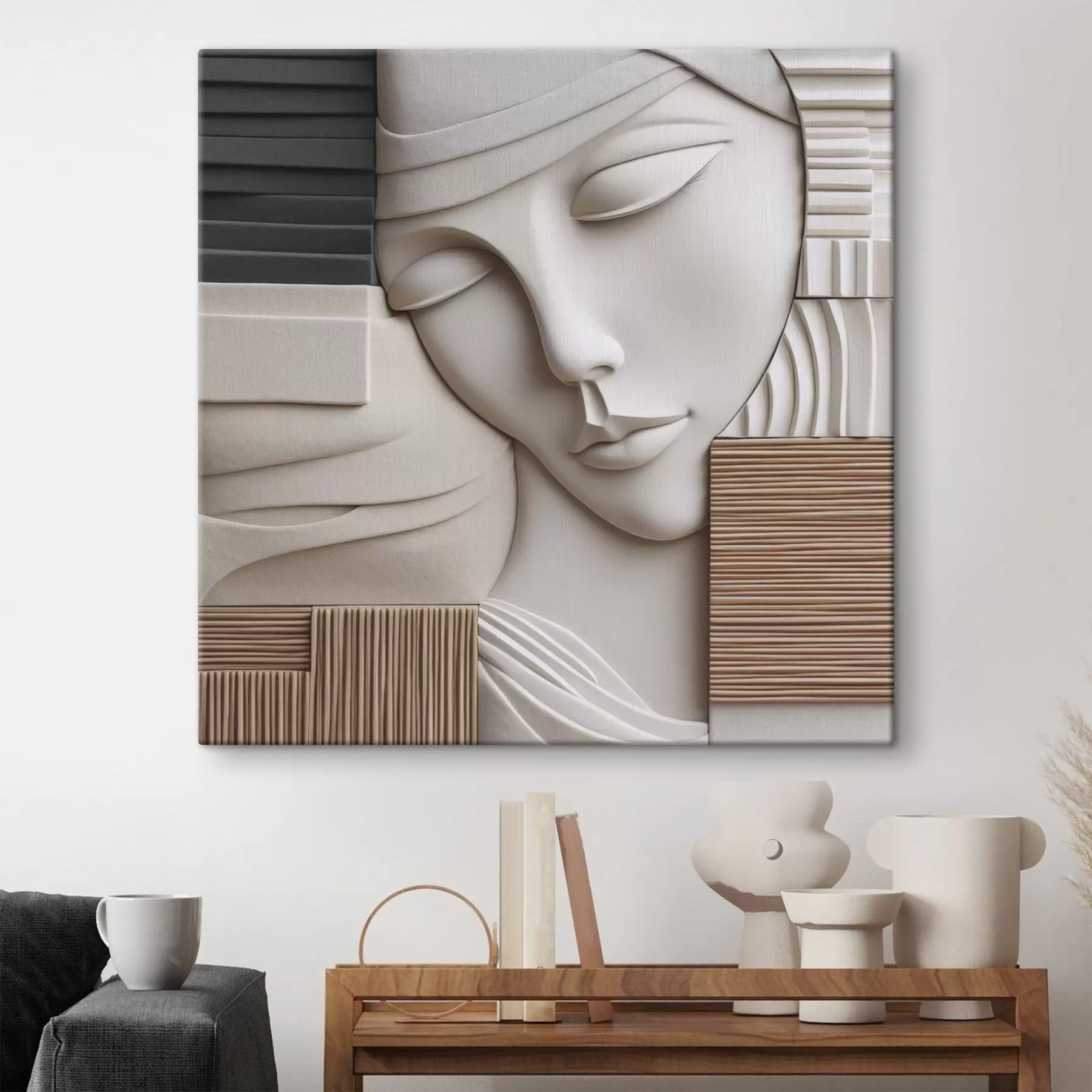 Tableau Portrait abstrait s47709