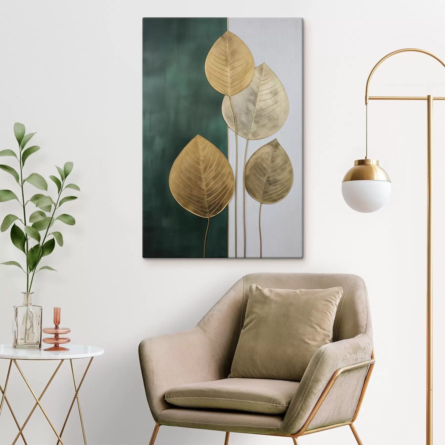 Papier peint Feuilles abstraites s47718