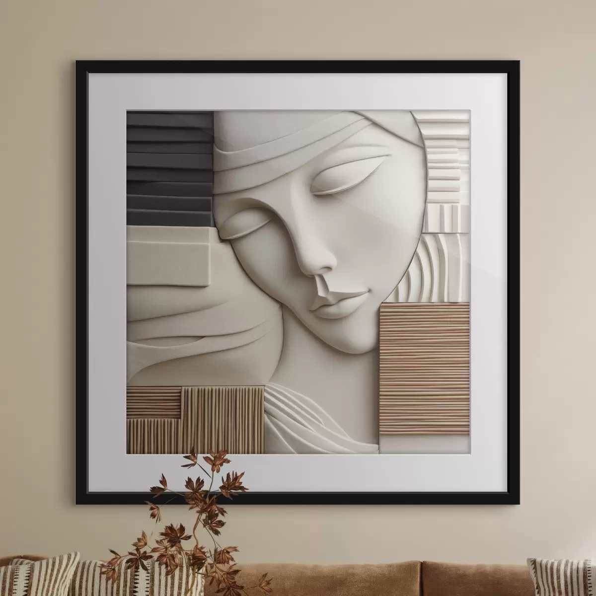 Poster Visage et énigme f47709