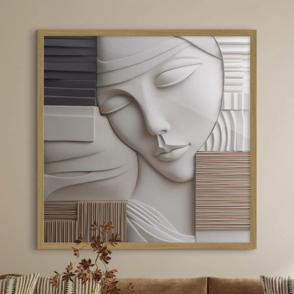 Poster Visage et énigme f47709