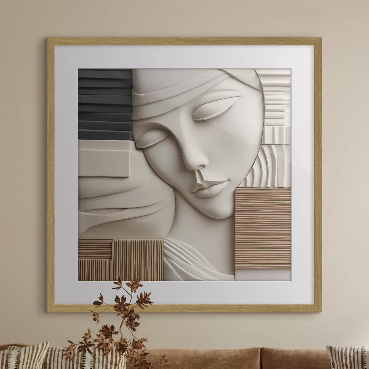 Poster Visage et énigme f47709