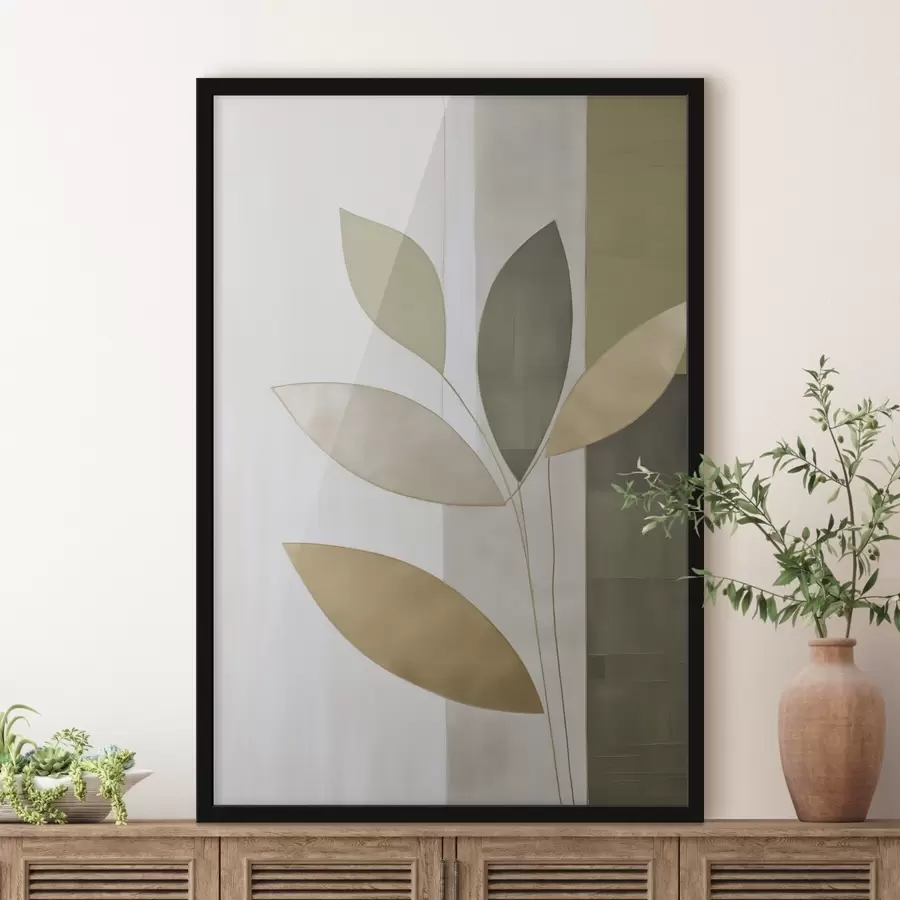 Papier peint Abstraction avec des feuilles f47713