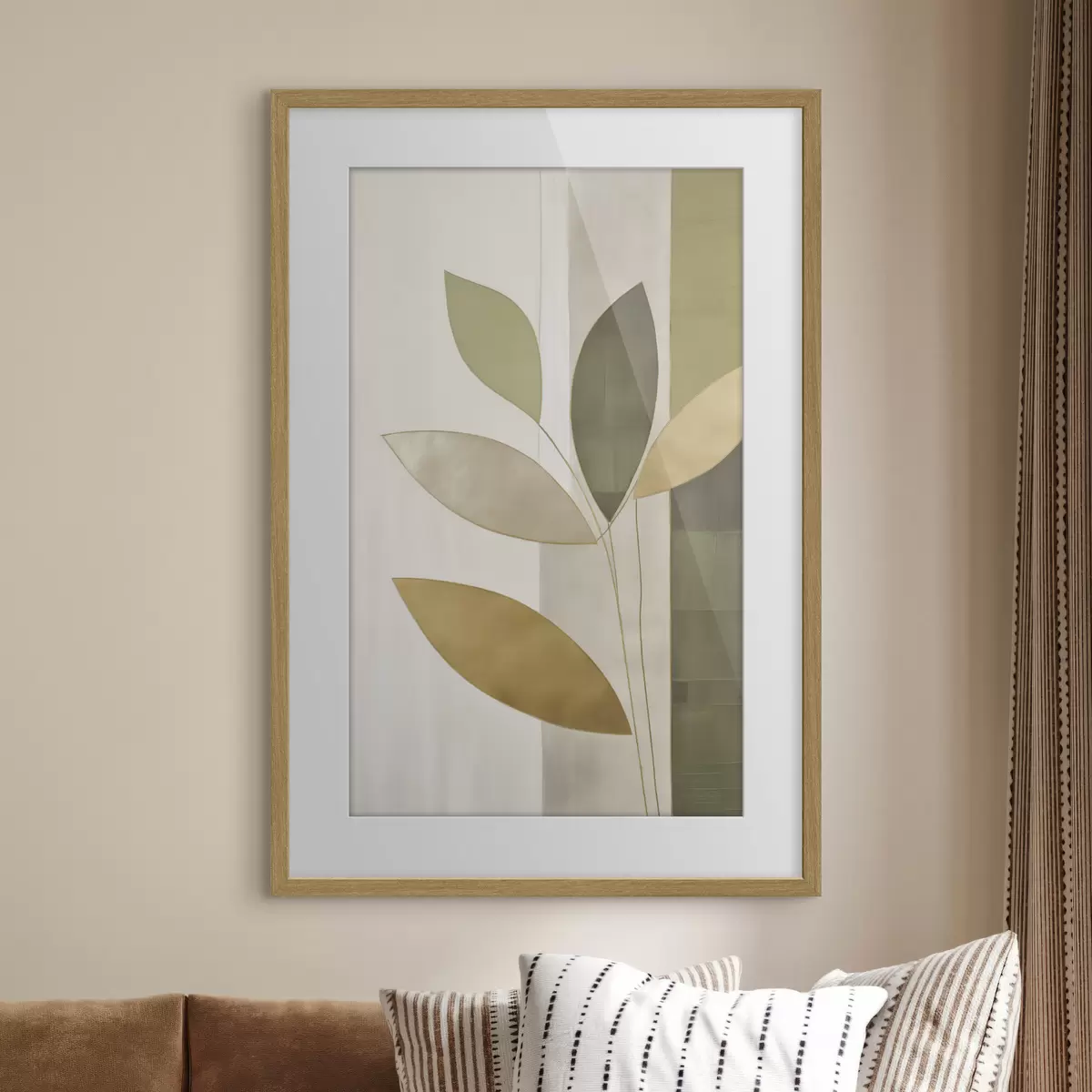 Poster Abstraction avec des feuilles f47713