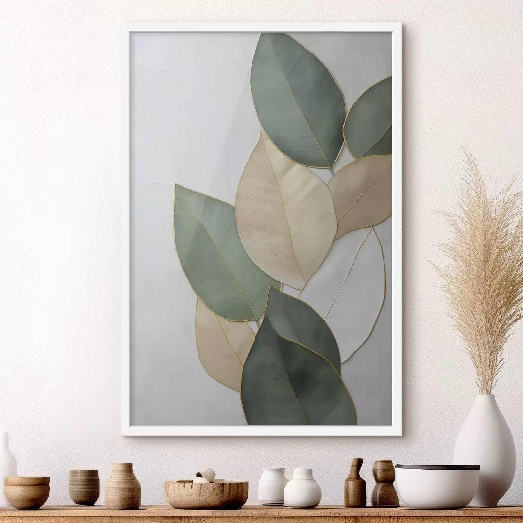 Papier peint Feuilles abstraites f47717