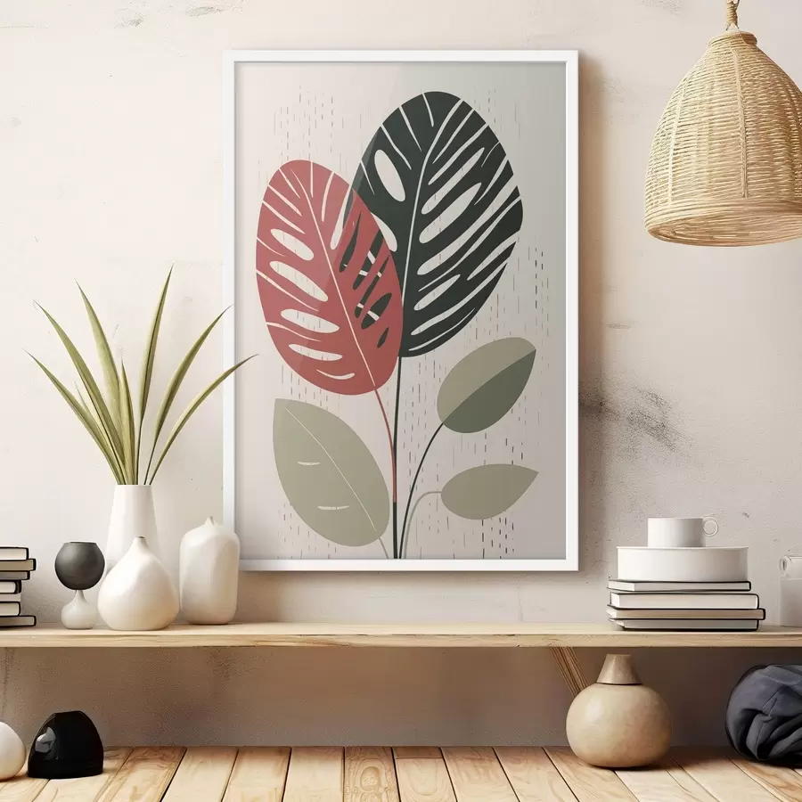 Papier peint Feuilles tropicales f47728