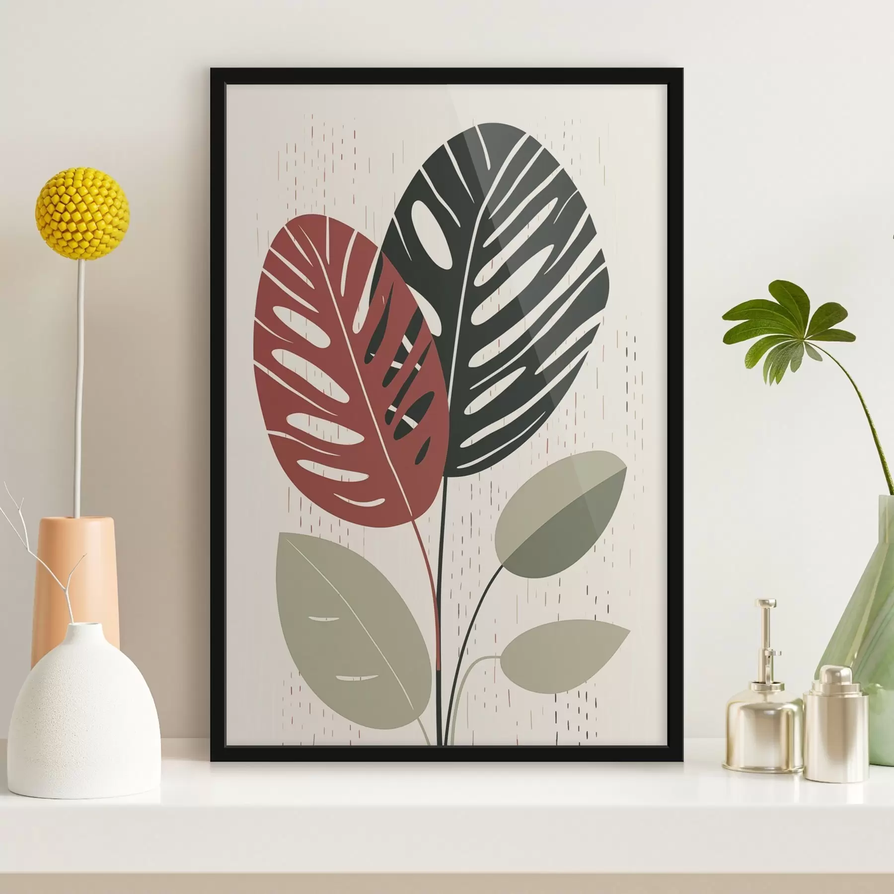 Papier peint Feuilles tropicales f47728