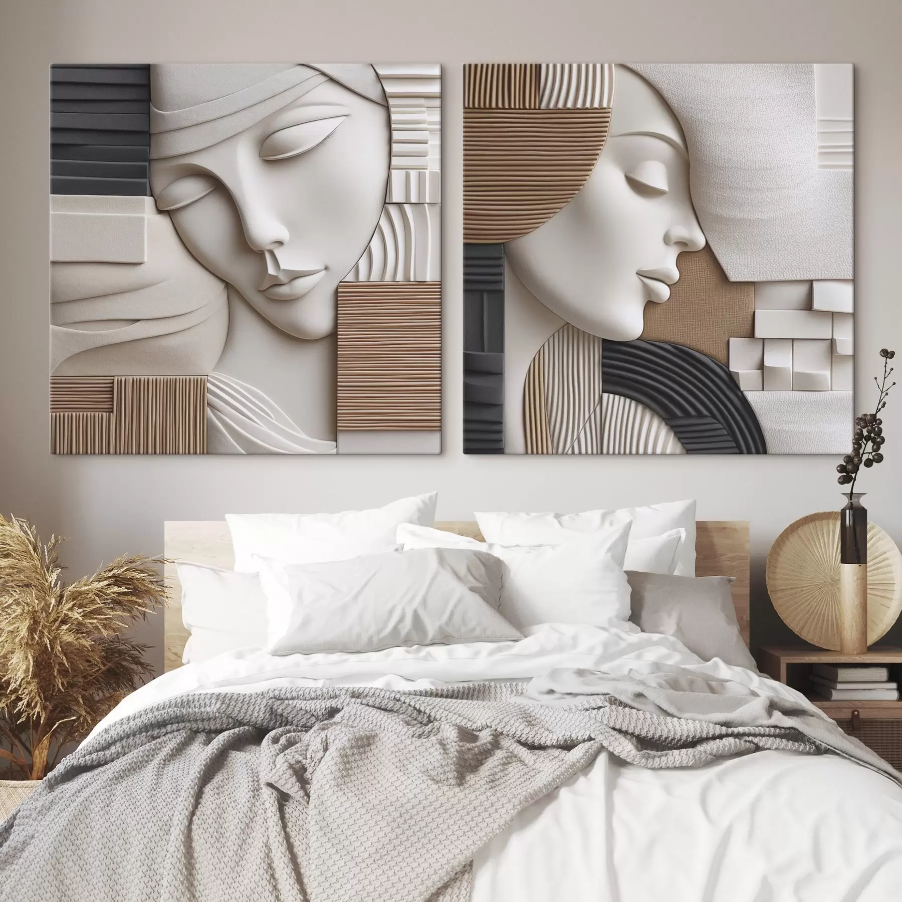 Tableau Portrait abstrait m01289