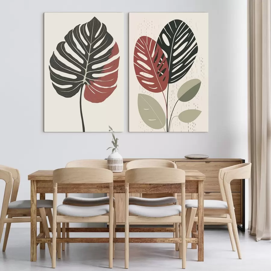 Tableau Feuilles tropicales m01298