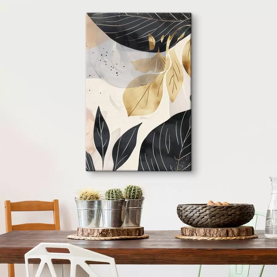 Tableau Branches et feuilles abstraites s47744