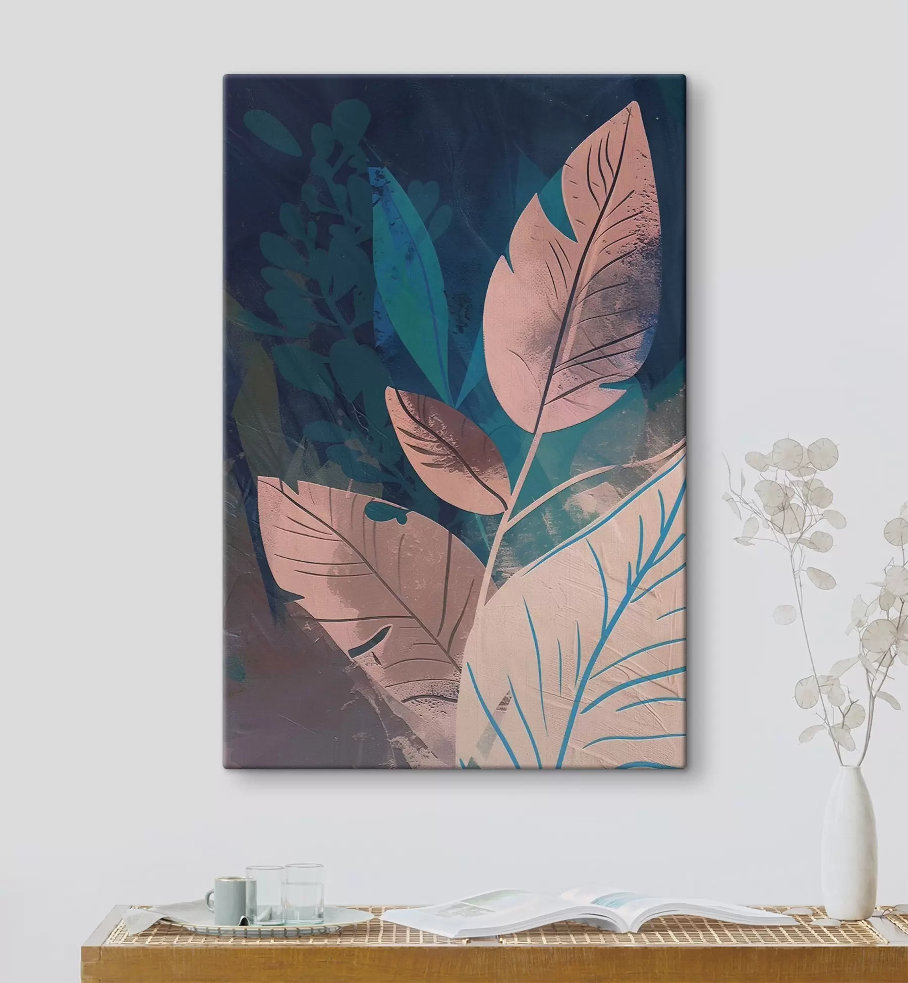 Tableau Branches et feuilles, abstraction s47749