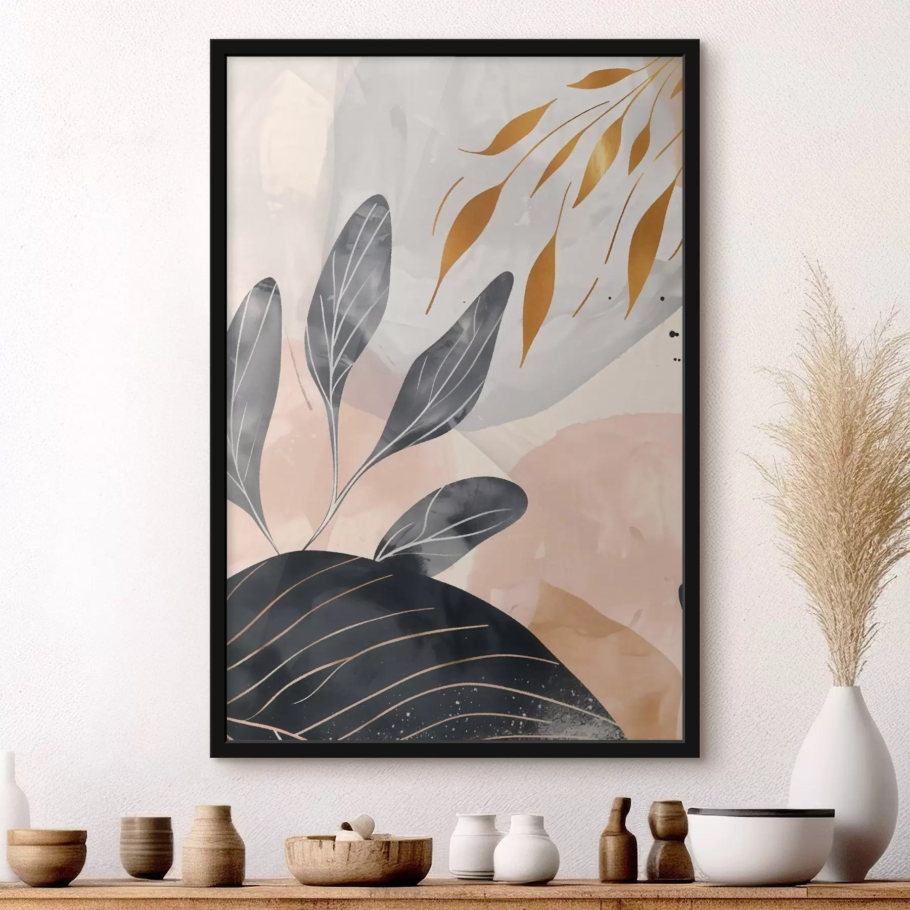 Papier peint Abstraction florale f47743