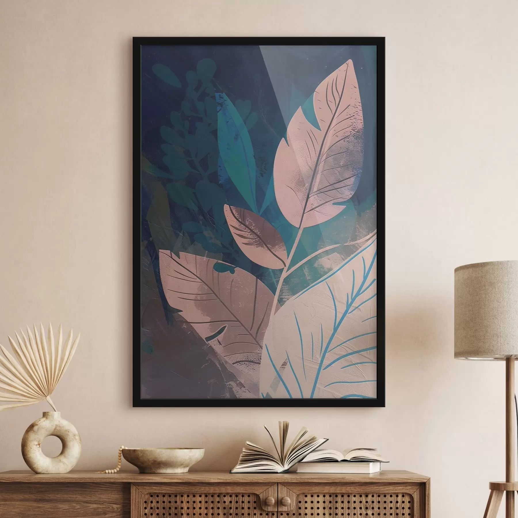 Papier peint Branches et feuilles, abstraction f47749