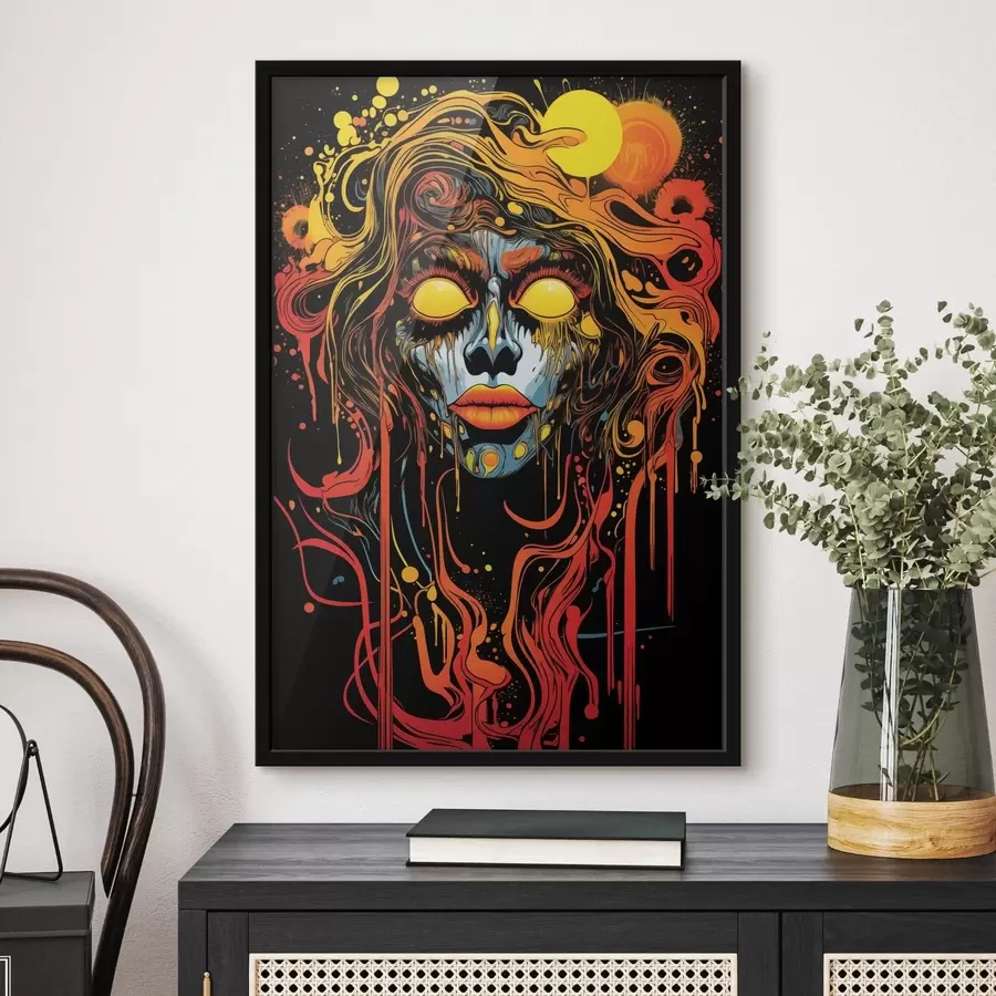 Papier peint Portrait abstrait lumineux f47738