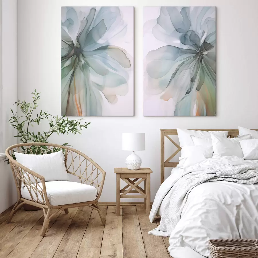 Tableau Fleur abstraite délicate m01273