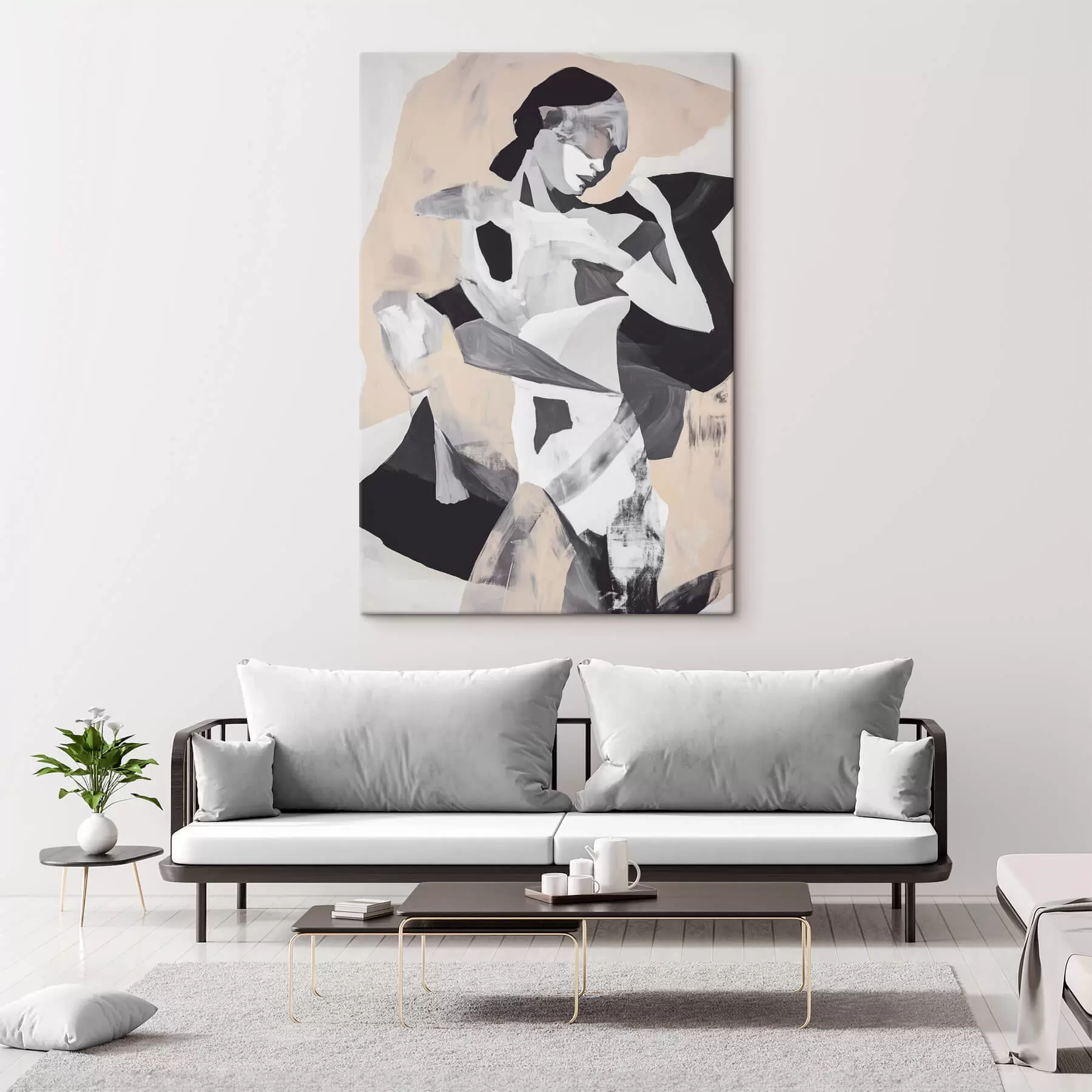 Tableau Silhouette abstraite s47658