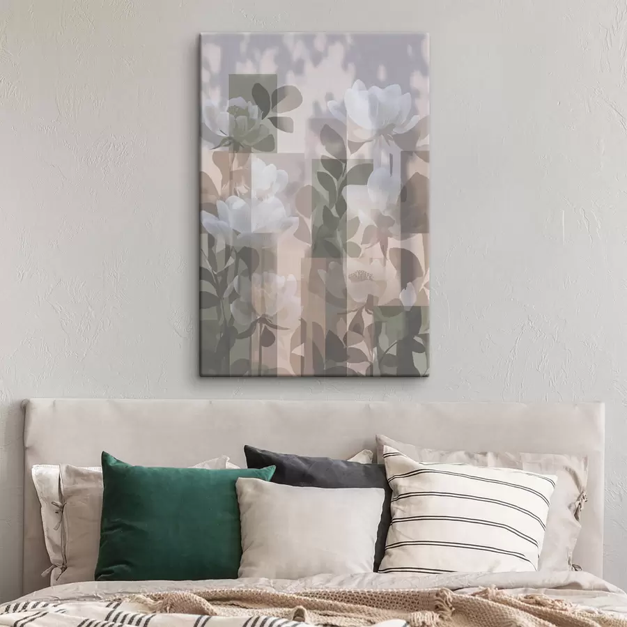 Tableau Abstraction avec des fleurs s47660