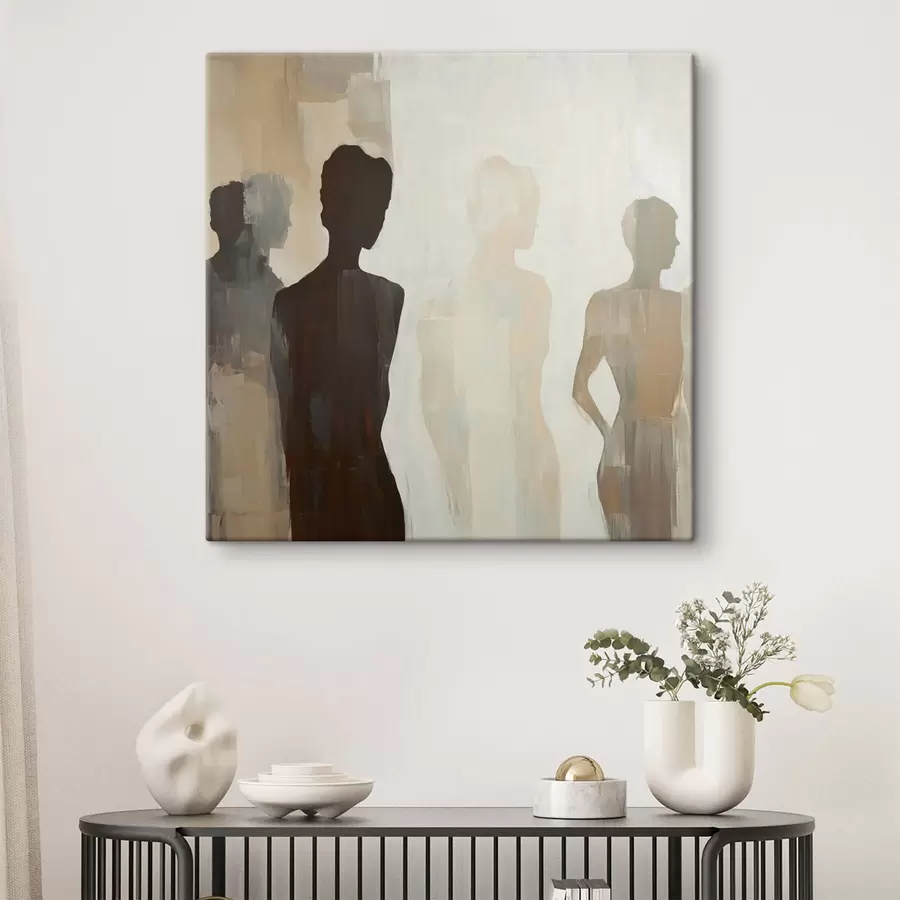 Tableau Silhouettes abstraites s47779