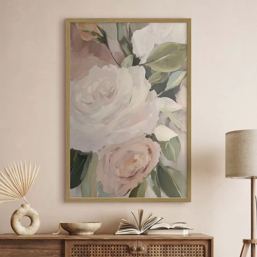Papier peint Bouquet de fleurs abstrait f47330