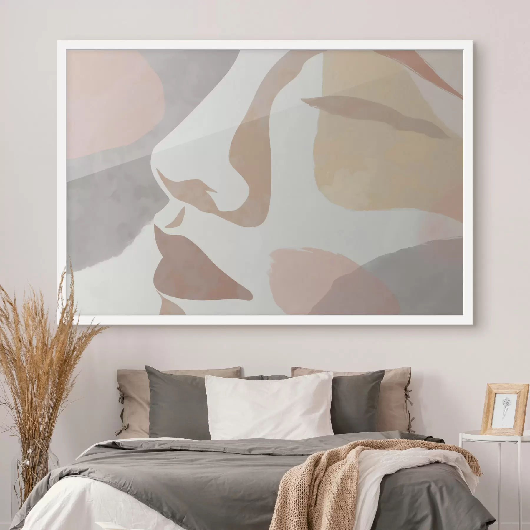 Papier peint Visage abstrait minimaliste f47777