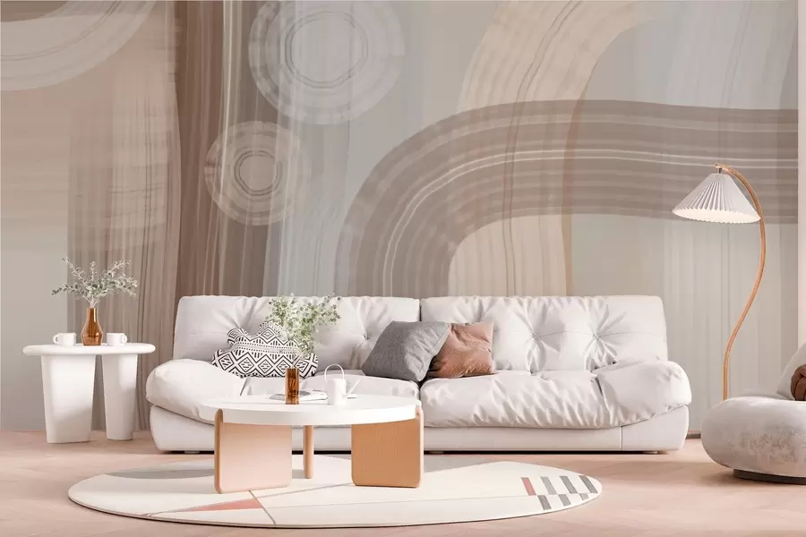 Papier peint abstraction moderne larges coups de pinceau w04876