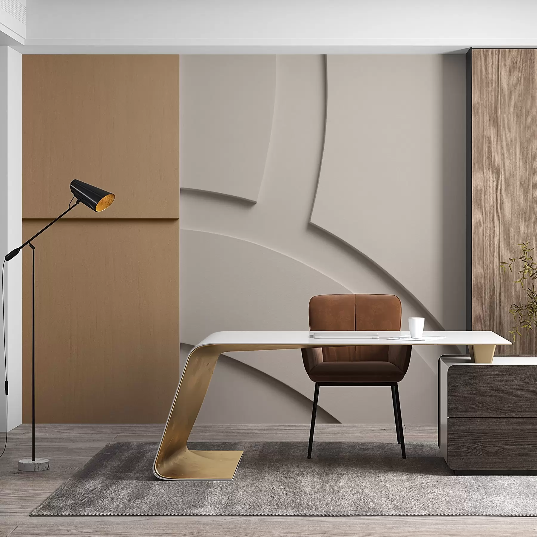 Papier peint Composition abstraite w05205