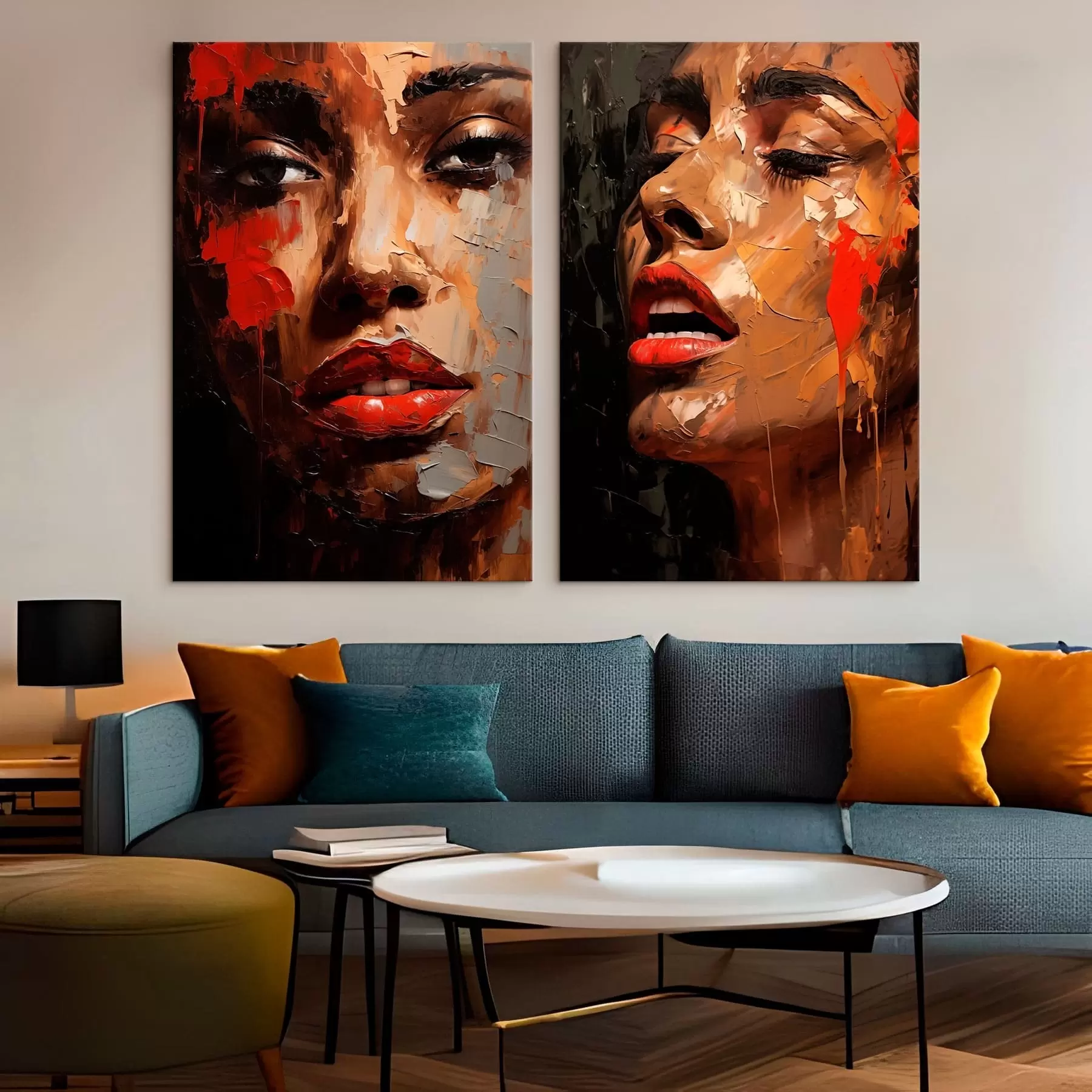 Tableau Regard fragmenté m01307