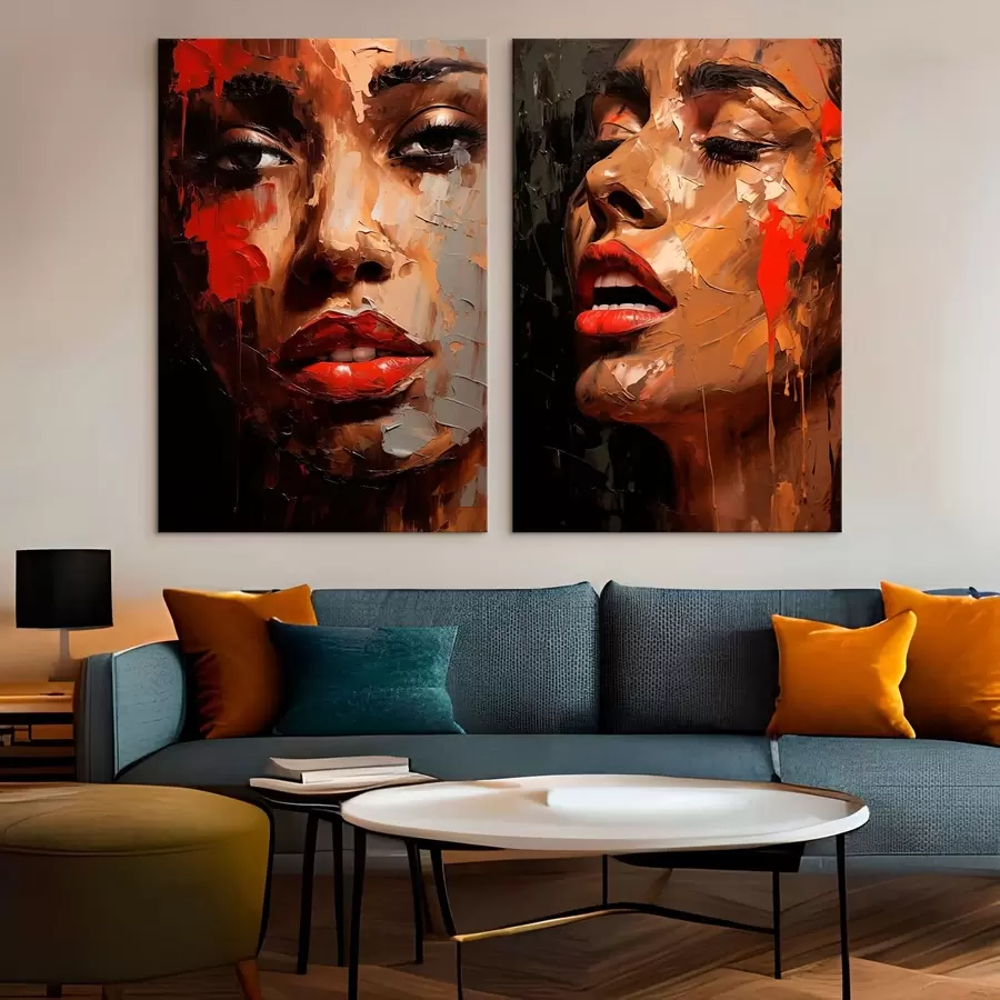 Tableau Regard fragmenté m01307