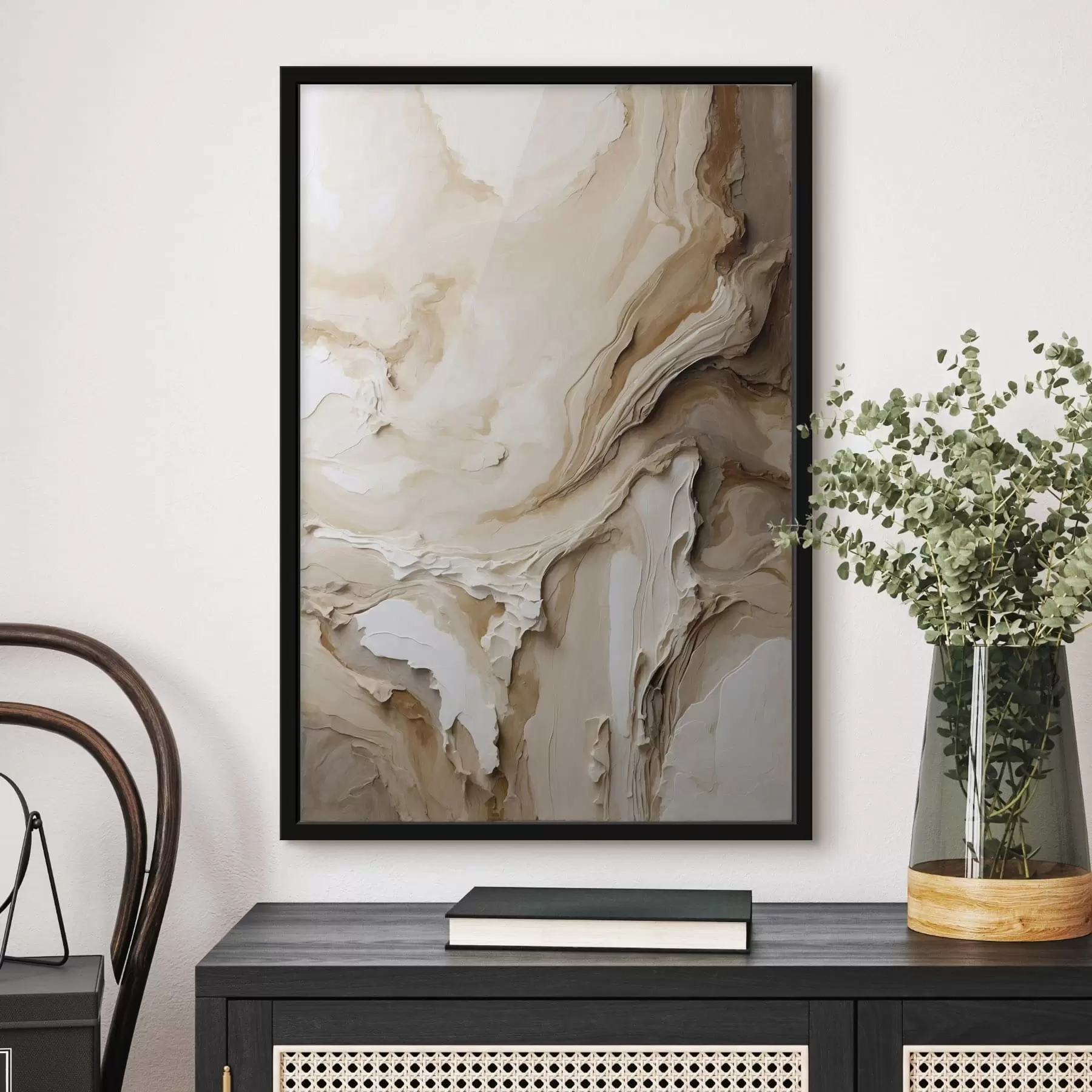 Papier peint Texture beige abstraite en couches f47269
