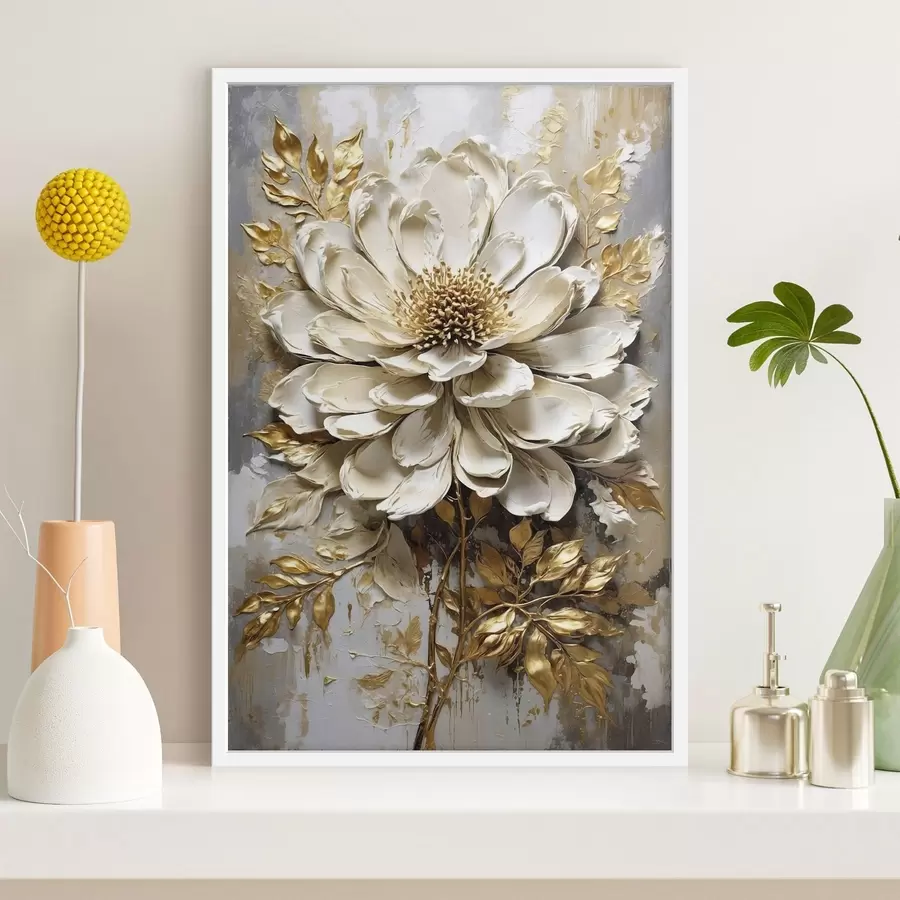 Papier peint Fleur légère texturée f47271