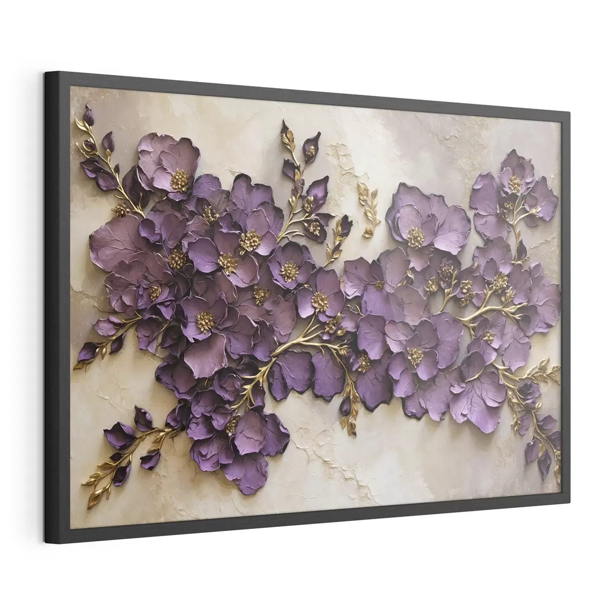 Poster Composition florale violette avec accents f47277