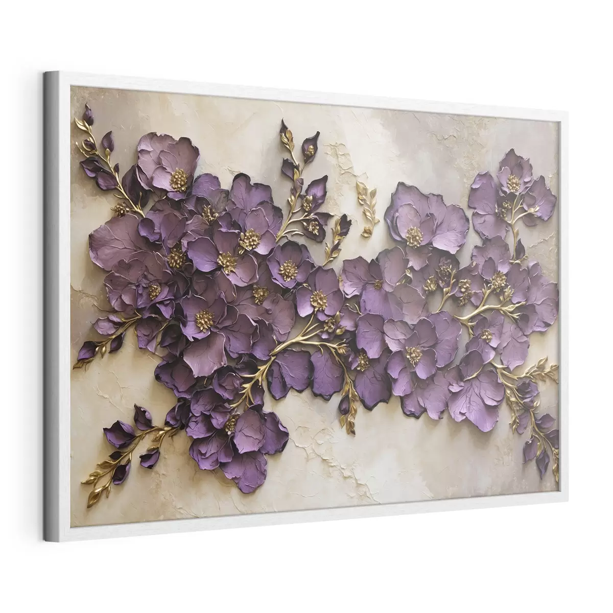 Poster Composition florale violette avec accents f47277
