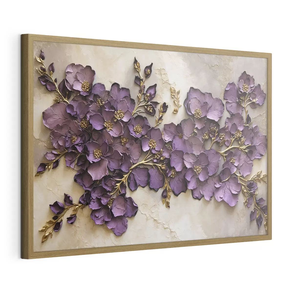 Poster Composition florale violette avec accents f47277