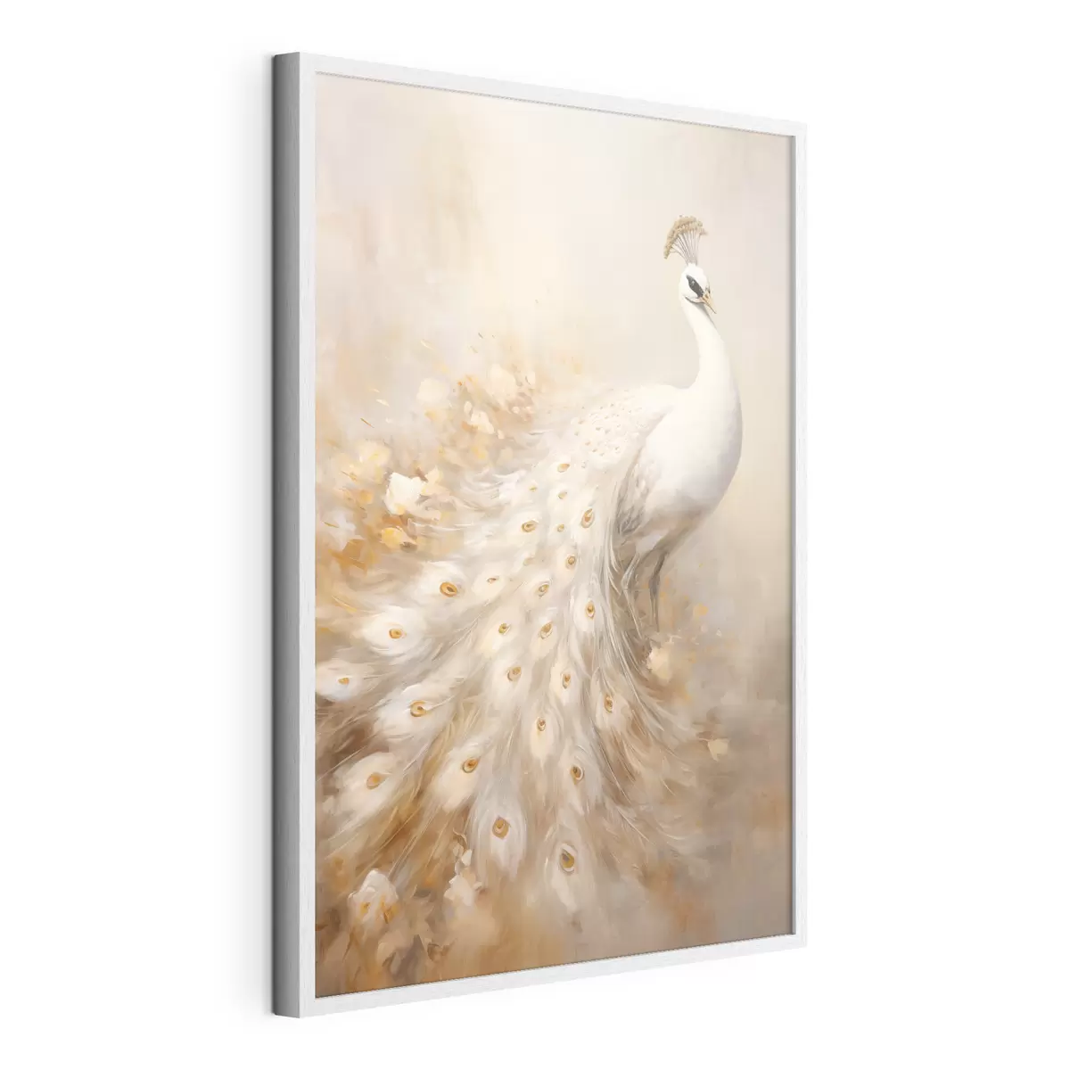 Poster Oiseau léger à longue queue dans des tons aériens f47309