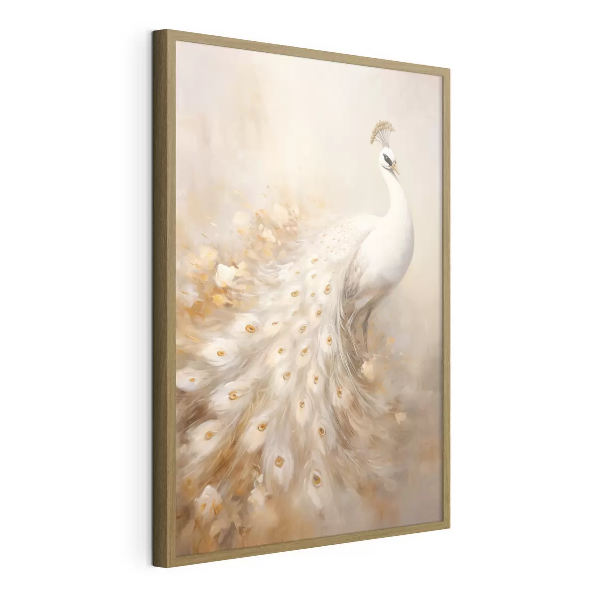 Poster Oiseau léger à longue queue dans des tons aériens f47309