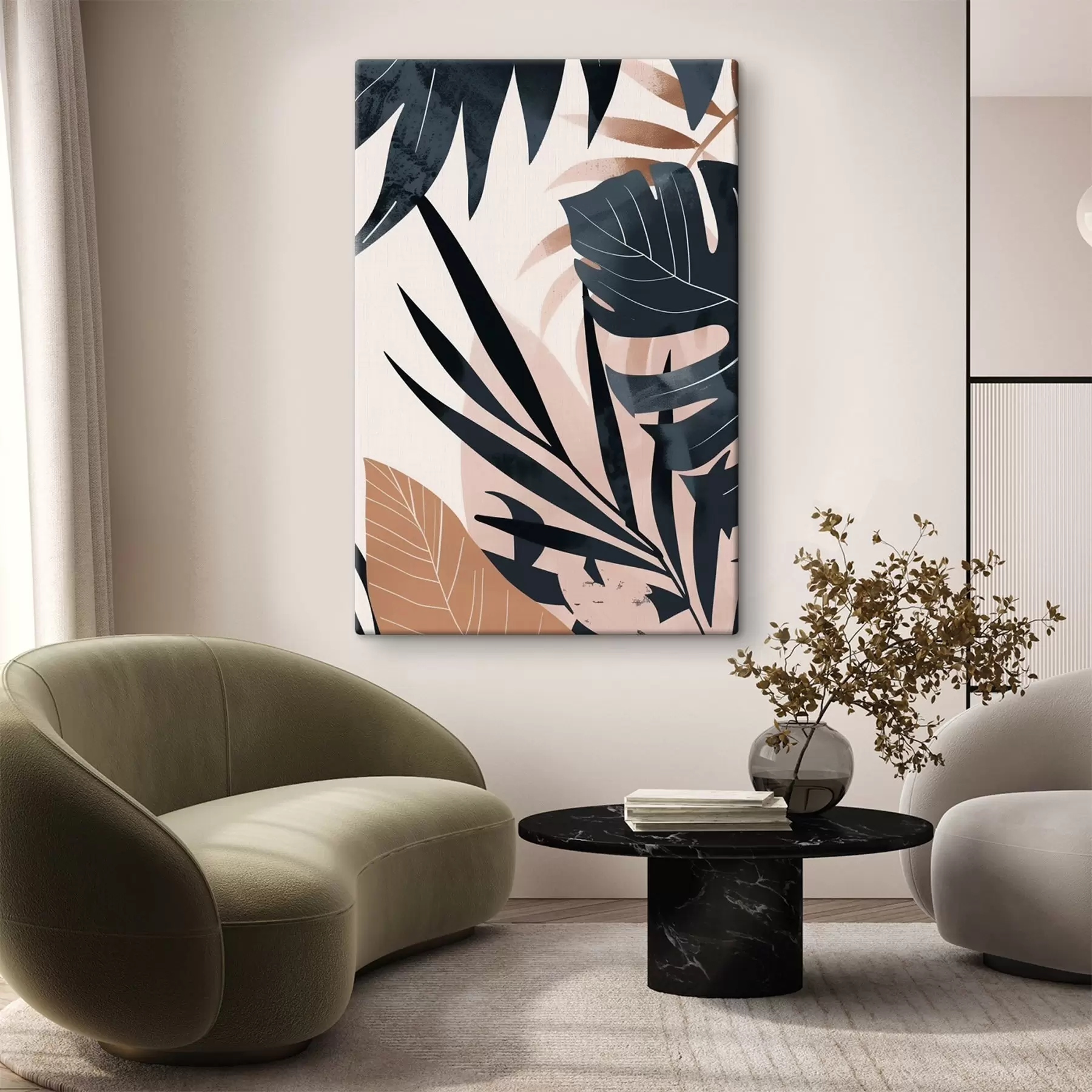 Tableau Variété de feuilles tropicales s47822