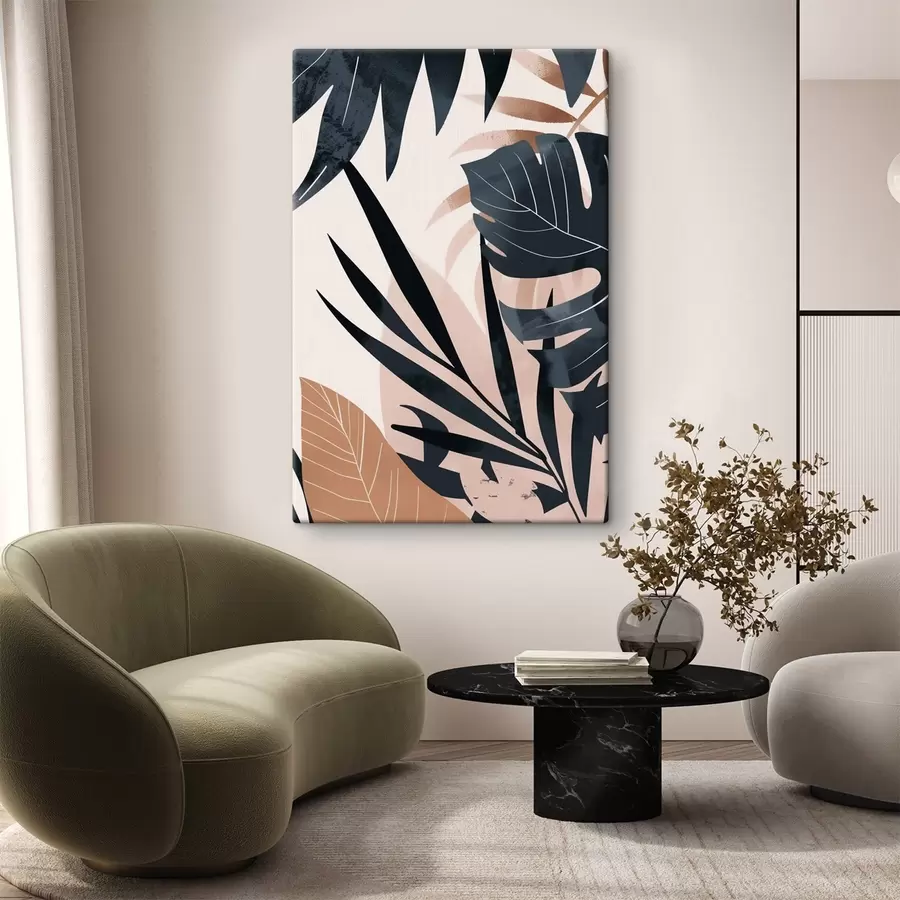 Tableau Variété de feuilles tropicales s47822