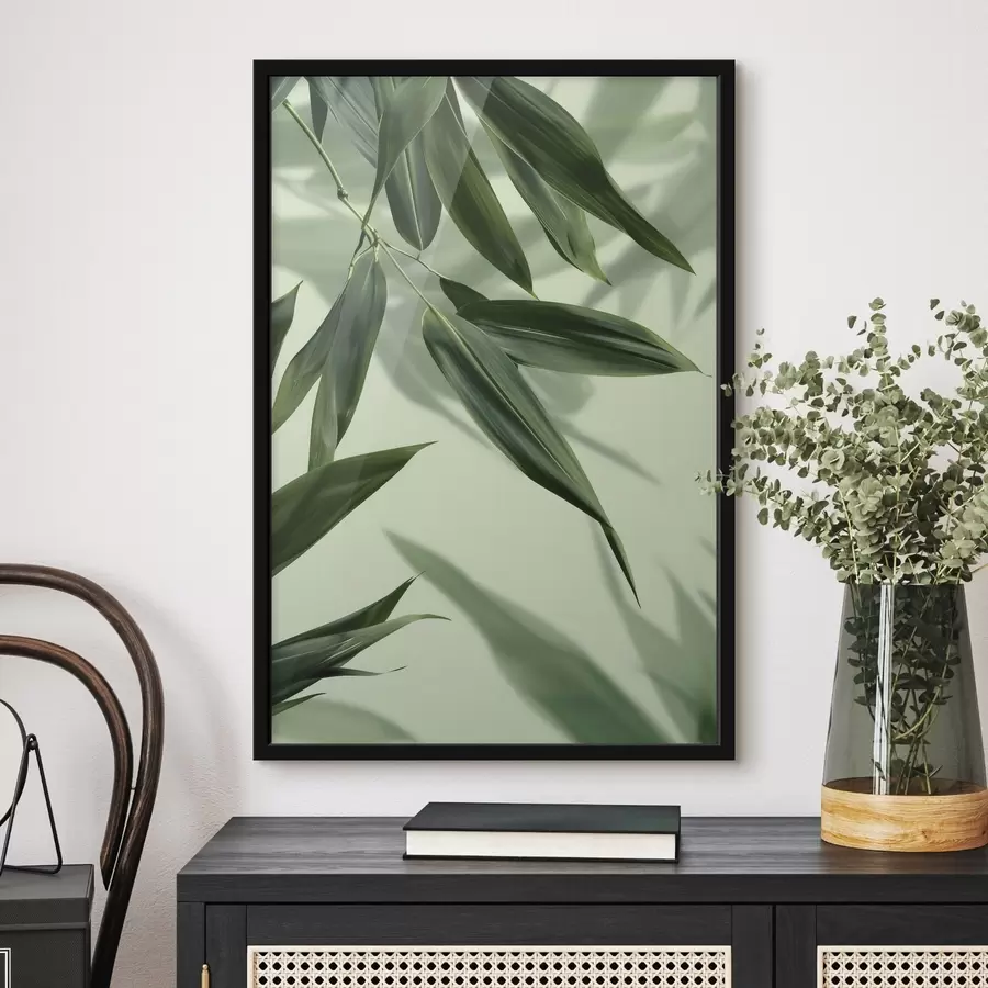 Papier peint Feuilles de bambou f47814