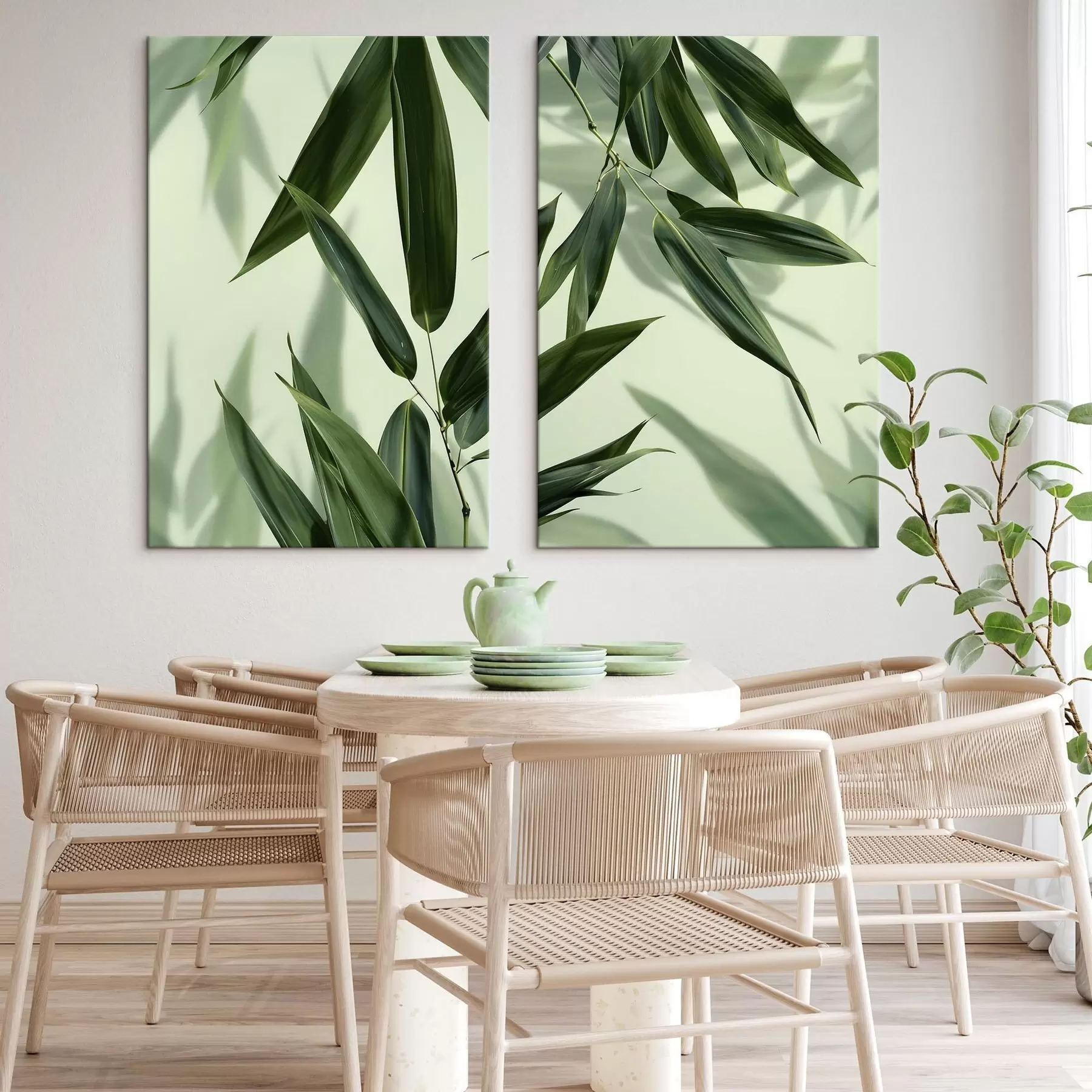 Tableau Feuilles de bambou m30000