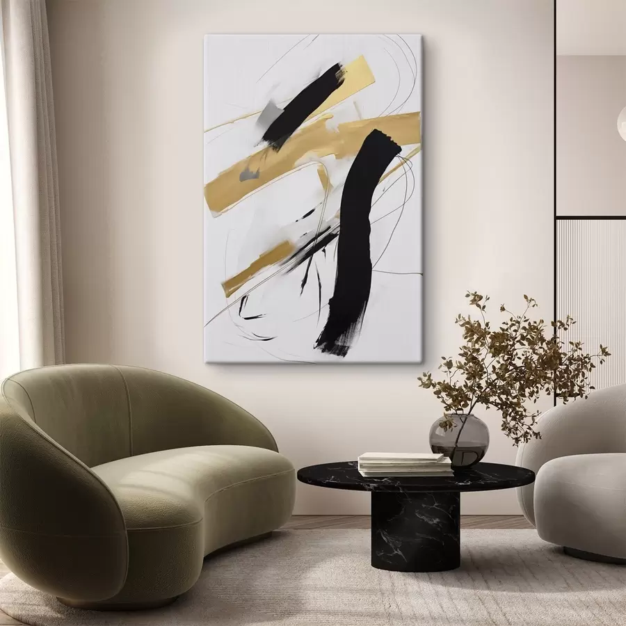 Tableau Composition abstraite chaotique s47809