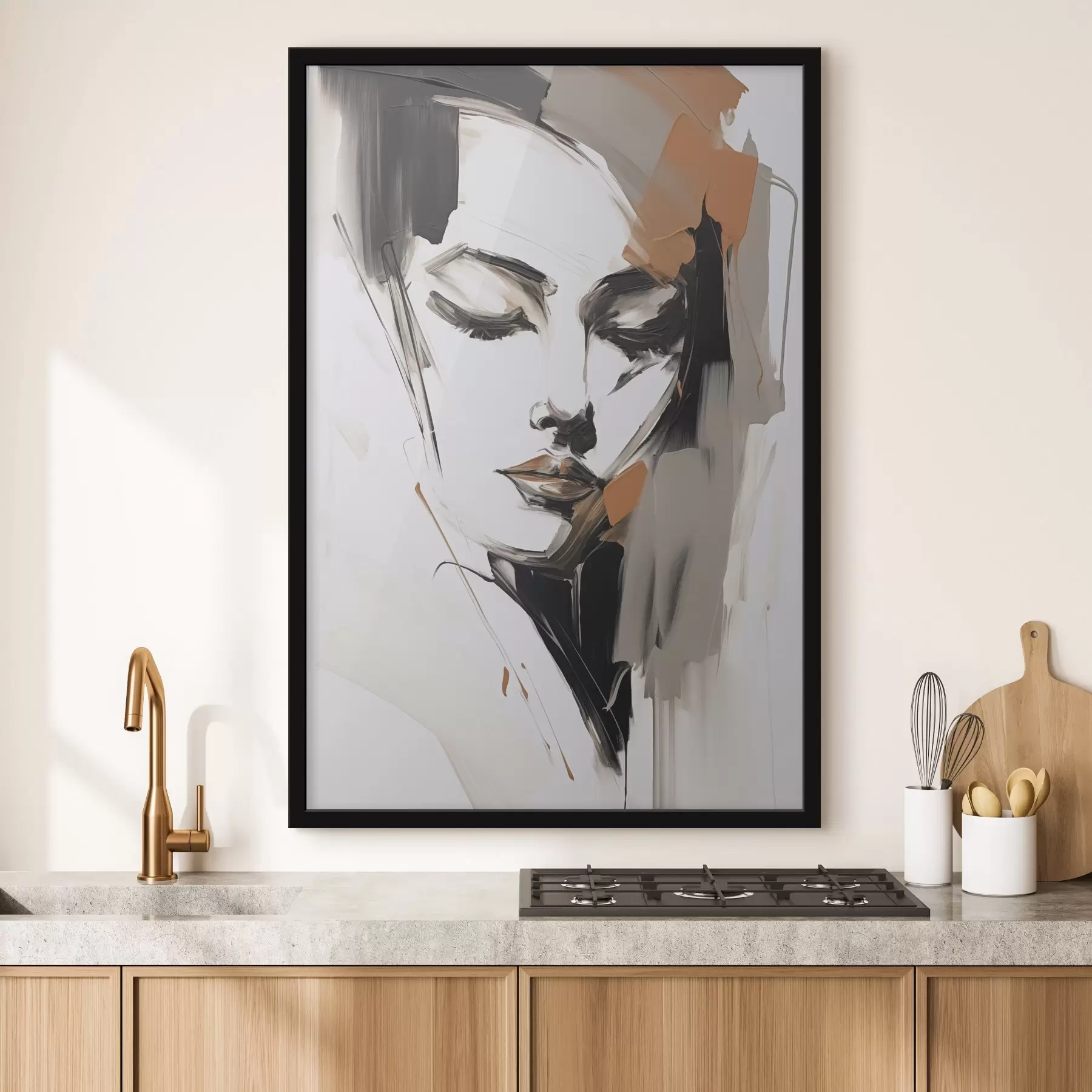 Papier peint Portrait abstrait f47800