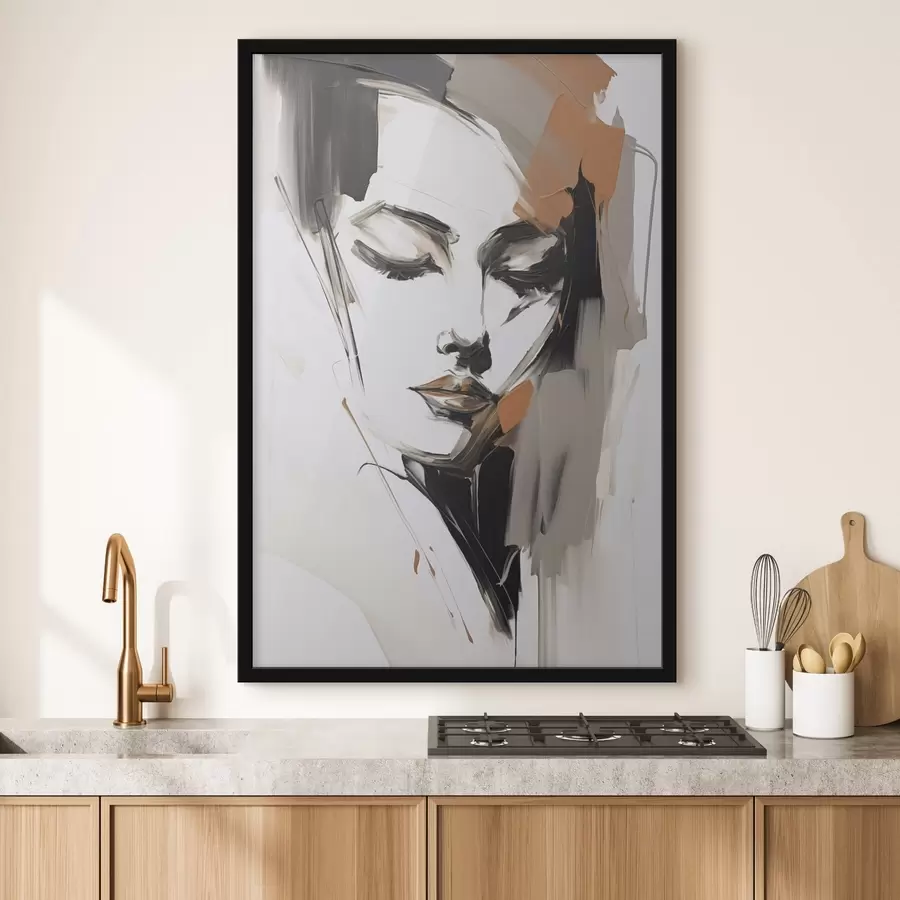 Papier peint Portrait abstrait f47800