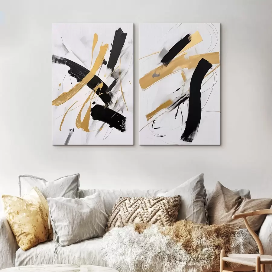 Tableau Abstraction chaotique m30008