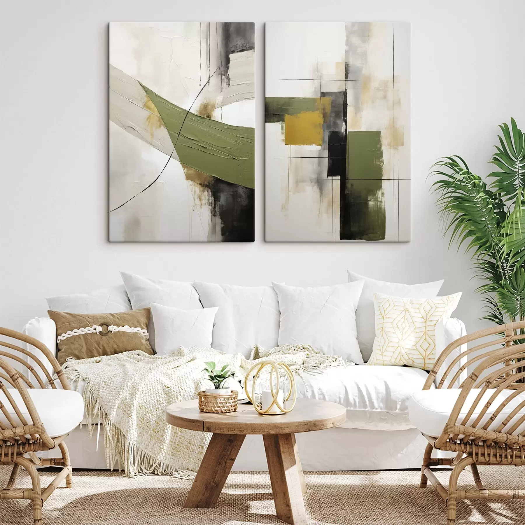 Tableau Composition abstraite moderne m30010